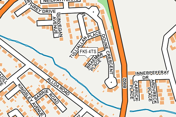 FK5 4TS map - OS OpenMap – Local (Ordnance Survey)