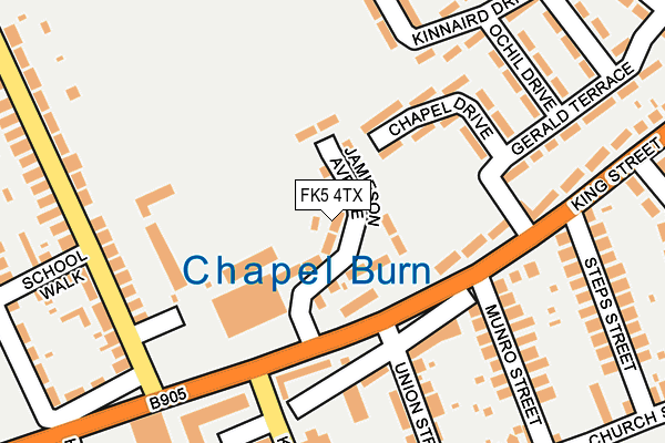FK5 4TX map - OS OpenMap – Local (Ordnance Survey)