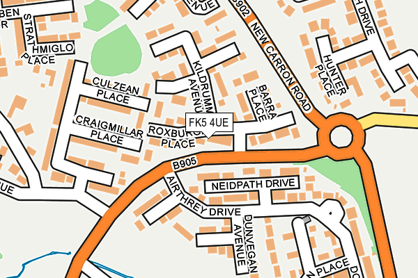 FK5 4UE map - OS OpenMap – Local (Ordnance Survey)