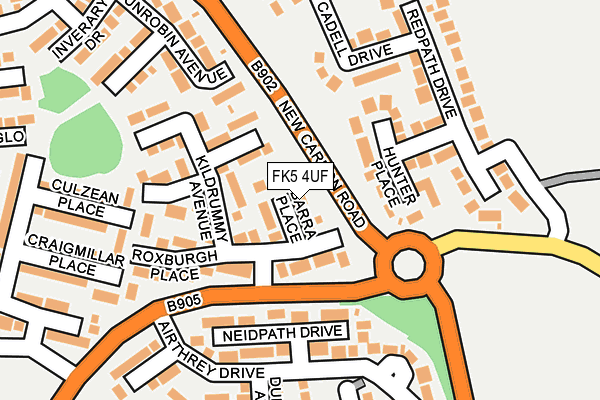 FK5 4UF map - OS OpenMap – Local (Ordnance Survey)