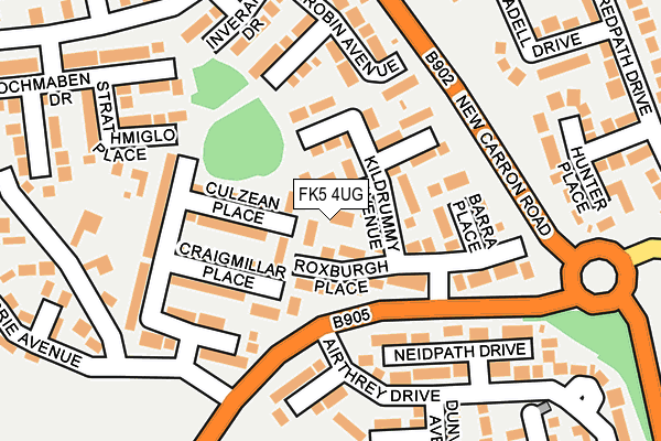 FK5 4UG map - OS OpenMap – Local (Ordnance Survey)