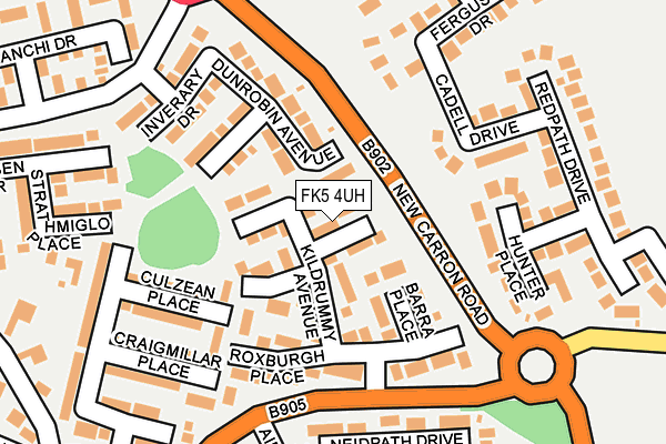 FK5 4UH map - OS OpenMap – Local (Ordnance Survey)