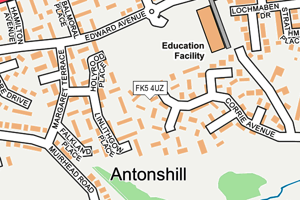 FK5 4UZ map - OS OpenMap – Local (Ordnance Survey)