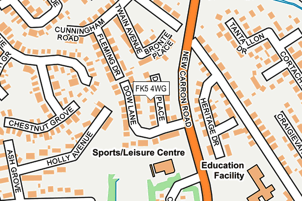 FK5 4WG map - OS OpenMap – Local (Ordnance Survey)