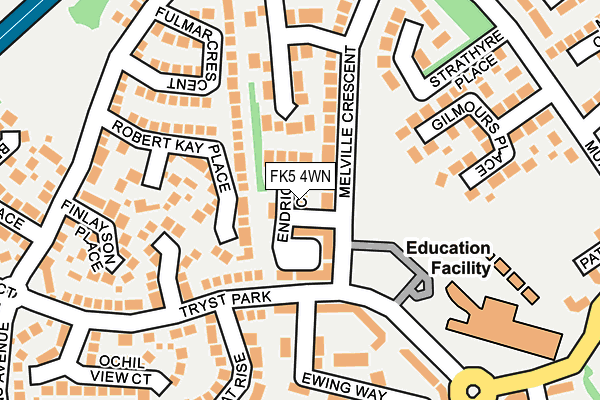FK5 4WN map - OS OpenMap – Local (Ordnance Survey)