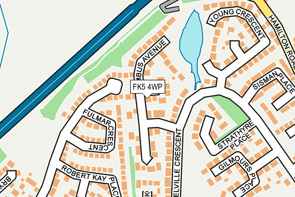 FK5 4WP map - OS OpenMap – Local (Ordnance Survey)
