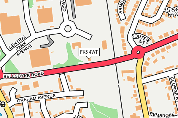 FK5 4WT map - OS OpenMap – Local (Ordnance Survey)