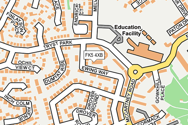 FK5 4XB map - OS OpenMap – Local (Ordnance Survey)