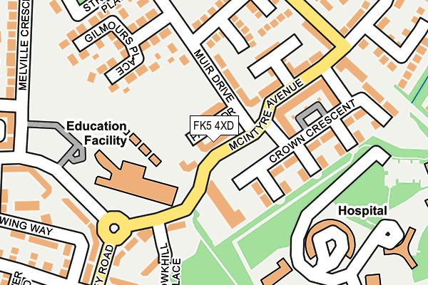 FK5 4XD map - OS OpenMap – Local (Ordnance Survey)