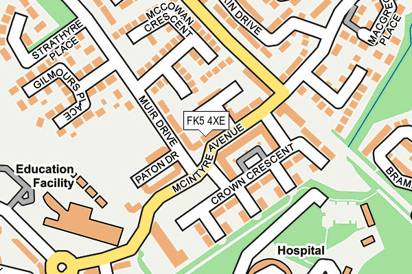 FK5 4XE map - OS OpenMap – Local (Ordnance Survey)