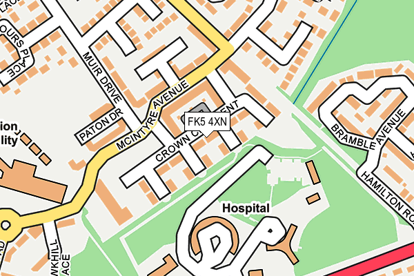 FK5 4XN map - OS OpenMap – Local (Ordnance Survey)