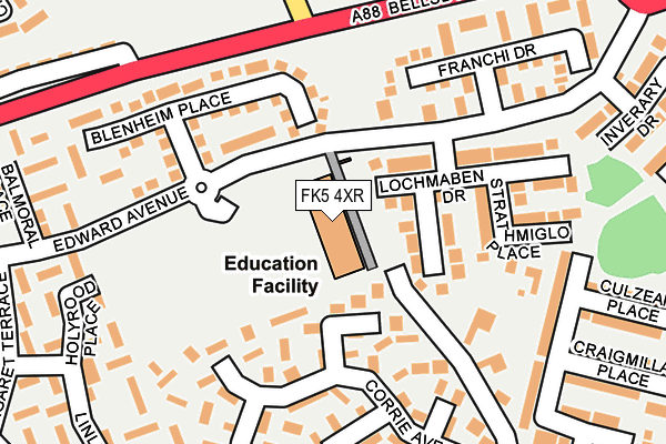 FK5 4XR map - OS OpenMap – Local (Ordnance Survey)