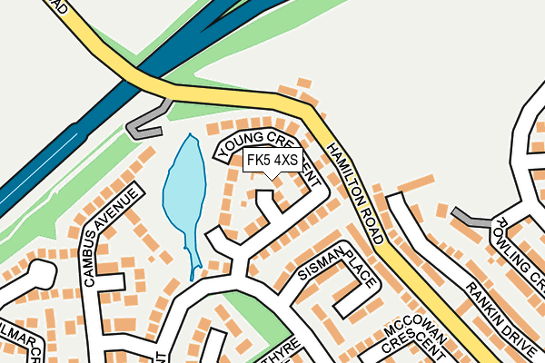 FK5 4XS map - OS OpenMap – Local (Ordnance Survey)