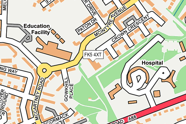 FK5 4XT map - OS OpenMap – Local (Ordnance Survey)