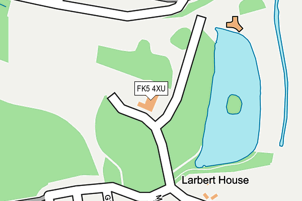 FK5 4XU map - OS OpenMap – Local (Ordnance Survey)
