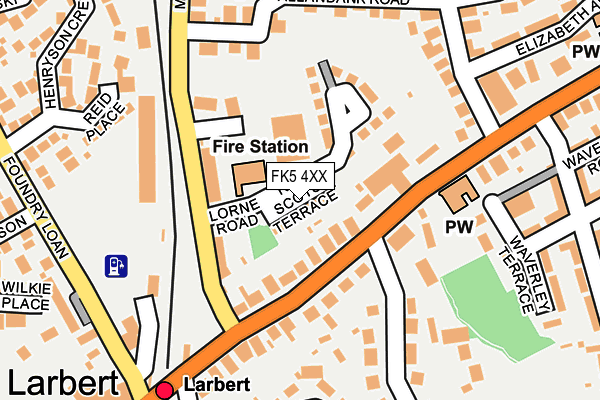 FK5 4XX map - OS OpenMap – Local (Ordnance Survey)