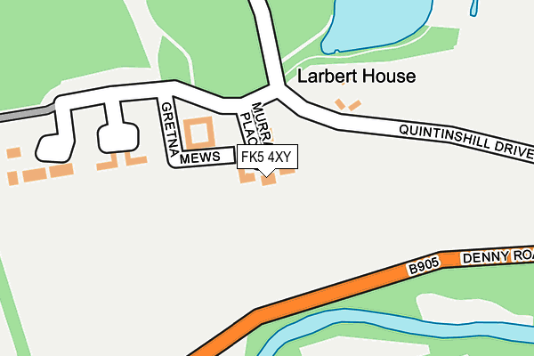 FK5 4XY map - OS OpenMap – Local (Ordnance Survey)