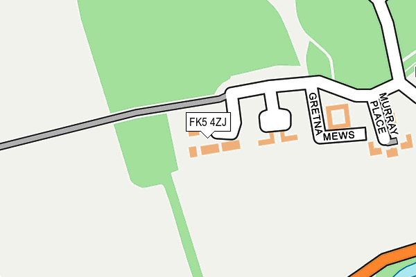 FK5 4ZJ map - OS OpenMap – Local (Ordnance Survey)