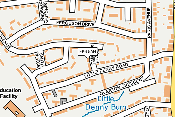 FK6 5AH map - OS OpenMap – Local (Ordnance Survey)