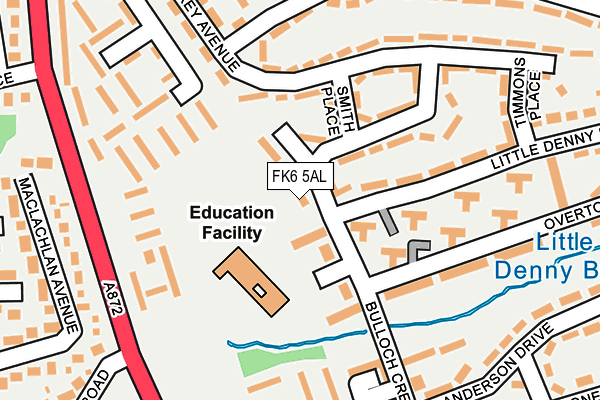 FK6 5AL map - OS OpenMap – Local (Ordnance Survey)