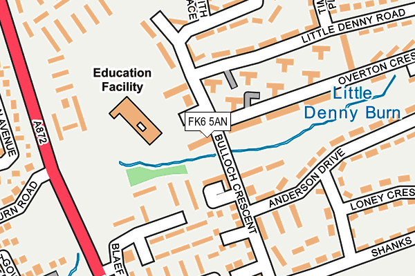 FK6 5AN map - OS OpenMap – Local (Ordnance Survey)