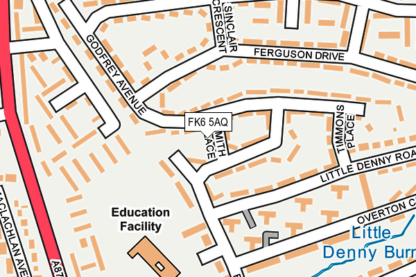 FK6 5AQ map - OS OpenMap – Local (Ordnance Survey)