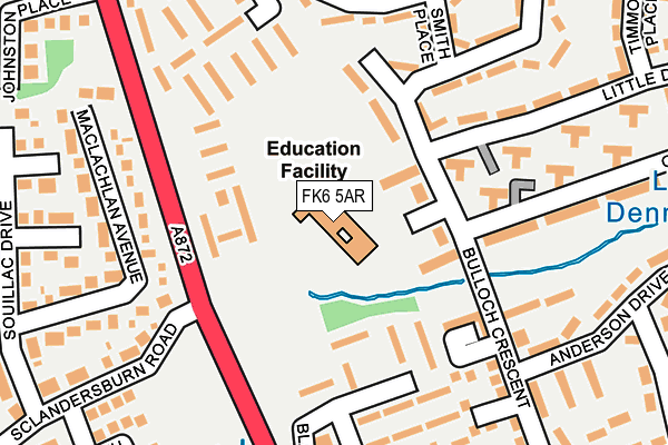 FK6 5AR map - OS OpenMap – Local (Ordnance Survey)