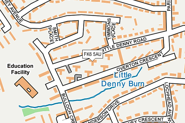 FK6 5AU map - OS OpenMap – Local (Ordnance Survey)