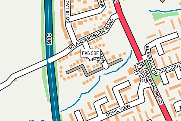 FK6 5BF map - OS OpenMap – Local (Ordnance Survey)