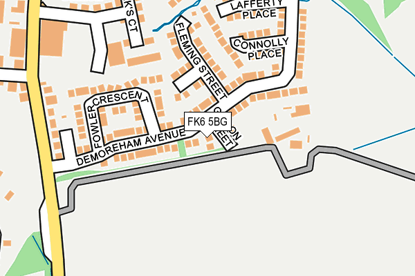FK6 5BG map - OS OpenMap – Local (Ordnance Survey)