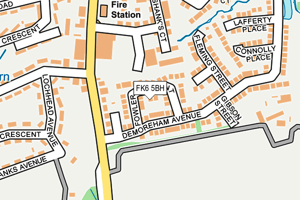 FK6 5BH map - OS OpenMap – Local (Ordnance Survey)