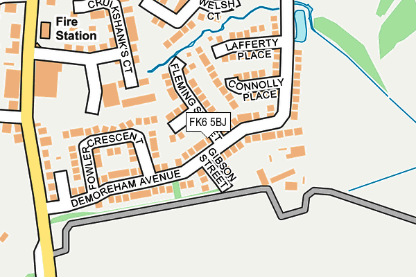 FK6 5BJ map - OS OpenMap – Local (Ordnance Survey)
