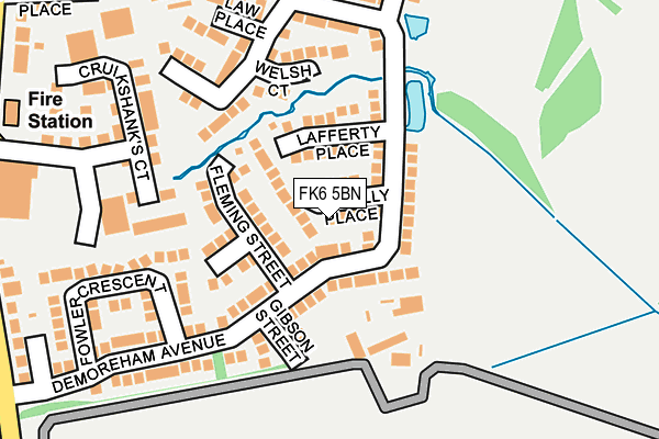 FK6 5BN map - OS OpenMap – Local (Ordnance Survey)