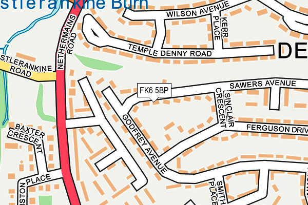 FK6 5BP map - OS OpenMap – Local (Ordnance Survey)