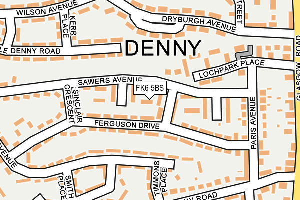 FK6 5BS map - OS OpenMap – Local (Ordnance Survey)