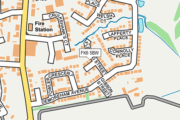 FK6 5BW map - OS OpenMap – Local (Ordnance Survey)