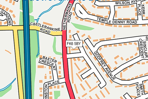 FK6 5BY map - OS OpenMap – Local (Ordnance Survey)