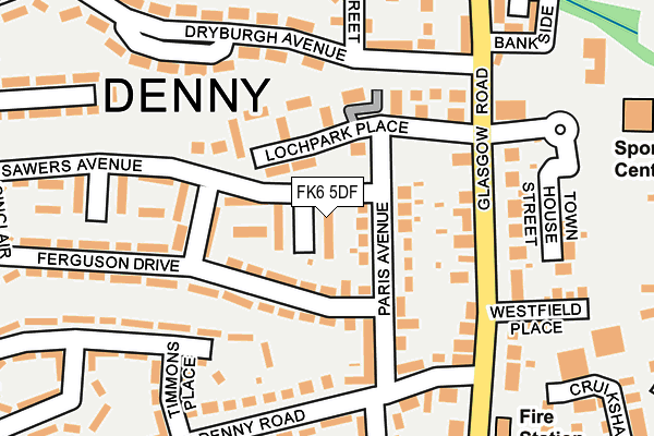 FK6 5DF map - OS OpenMap – Local (Ordnance Survey)