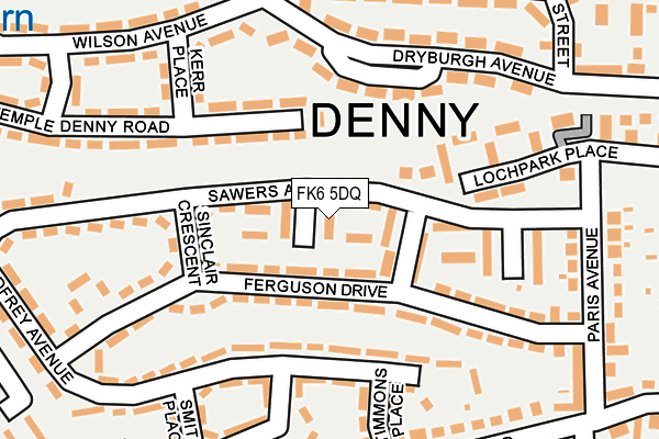 FK6 5DQ map - OS OpenMap – Local (Ordnance Survey)