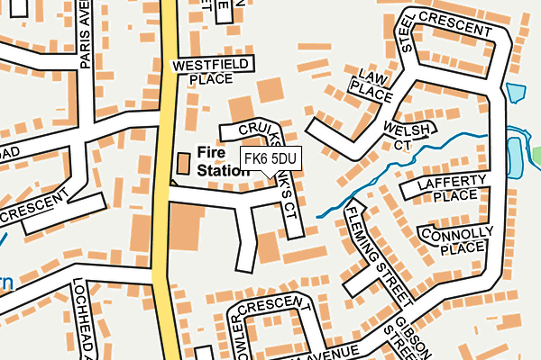 FK6 5DU map - OS OpenMap – Local (Ordnance Survey)