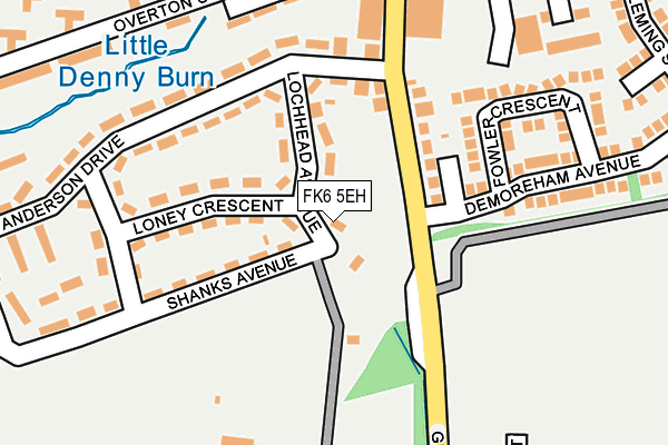 FK6 5EH map - OS OpenMap – Local (Ordnance Survey)