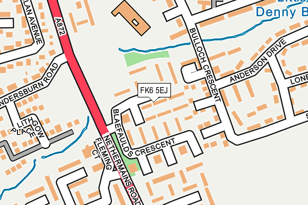 FK6 5EJ map - OS OpenMap – Local (Ordnance Survey)