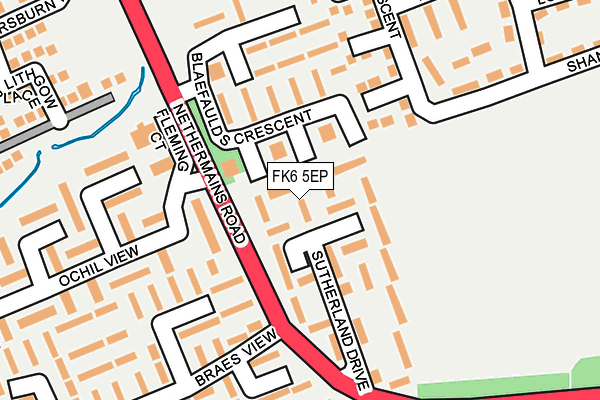 FK6 5EP map - OS OpenMap – Local (Ordnance Survey)