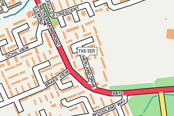 FK6 5ER map - OS OpenMap – Local (Ordnance Survey)