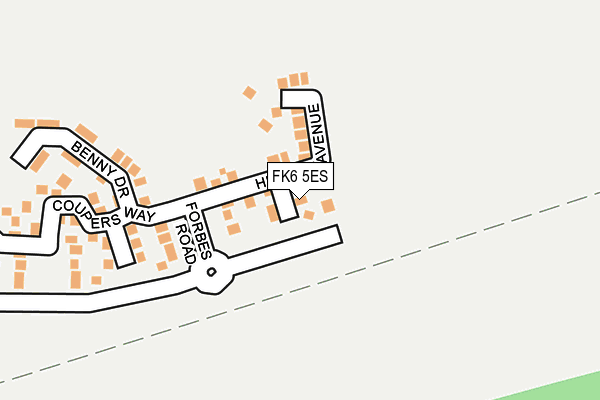 FK6 5ES map - OS OpenMap – Local (Ordnance Survey)