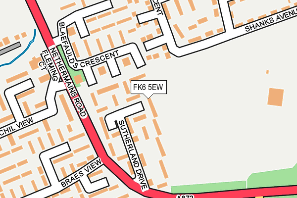 FK6 5EW map - OS OpenMap – Local (Ordnance Survey)