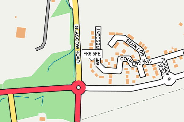 FK6 5FE map - OS OpenMap – Local (Ordnance Survey)