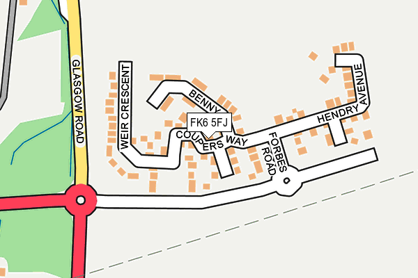 FK6 5FJ map - OS OpenMap – Local (Ordnance Survey)