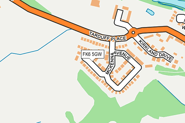 FK6 5GW map - OS OpenMap – Local (Ordnance Survey)