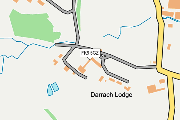 FK6 5GZ map - OS OpenMap – Local (Ordnance Survey)